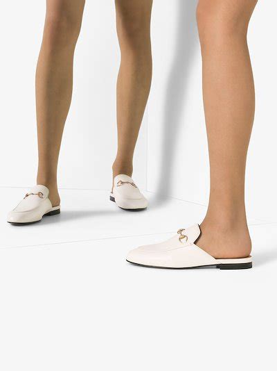 white gucci princetown|gucci princetown mules on sale.